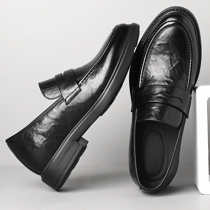 Increased By Slip-on Business Casual Leather Shoes