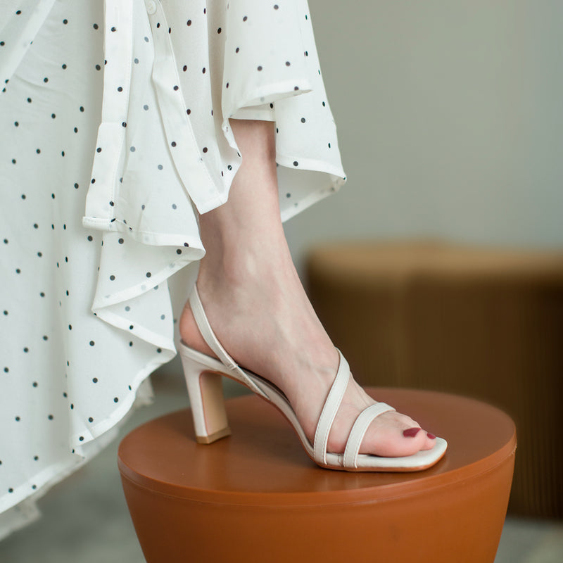 French Thick-heeled Sandals Women's Summer Mid-heel New All-match