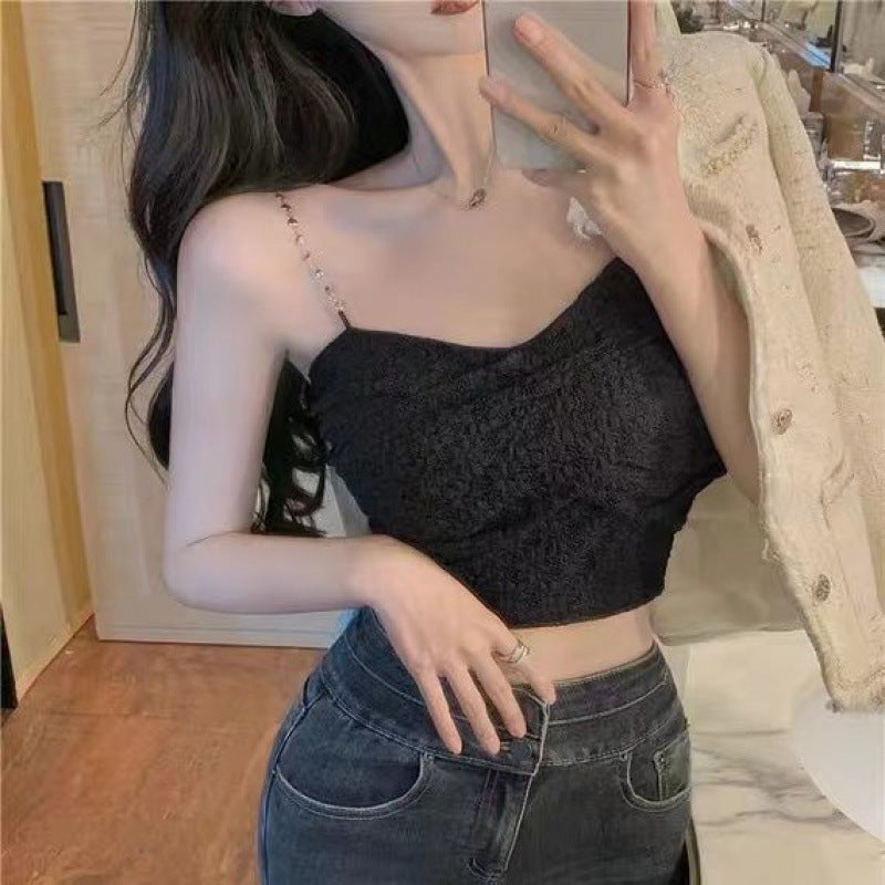 Camisole Women's Outer Wear Summer Short Inner Bottoming Top