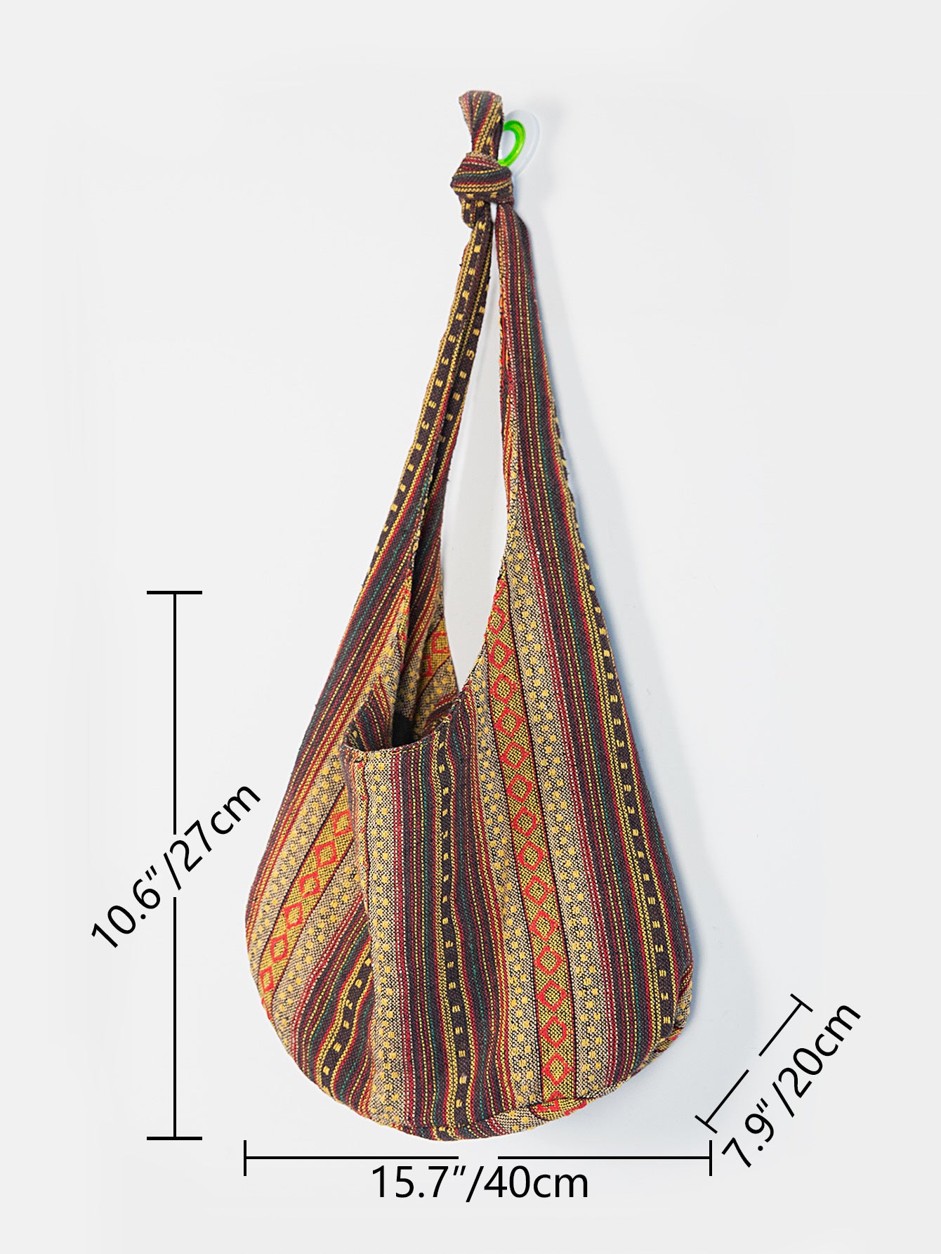 Ladies One Shoulder Handbag Cotton Linen Canvas Jacquard Bag