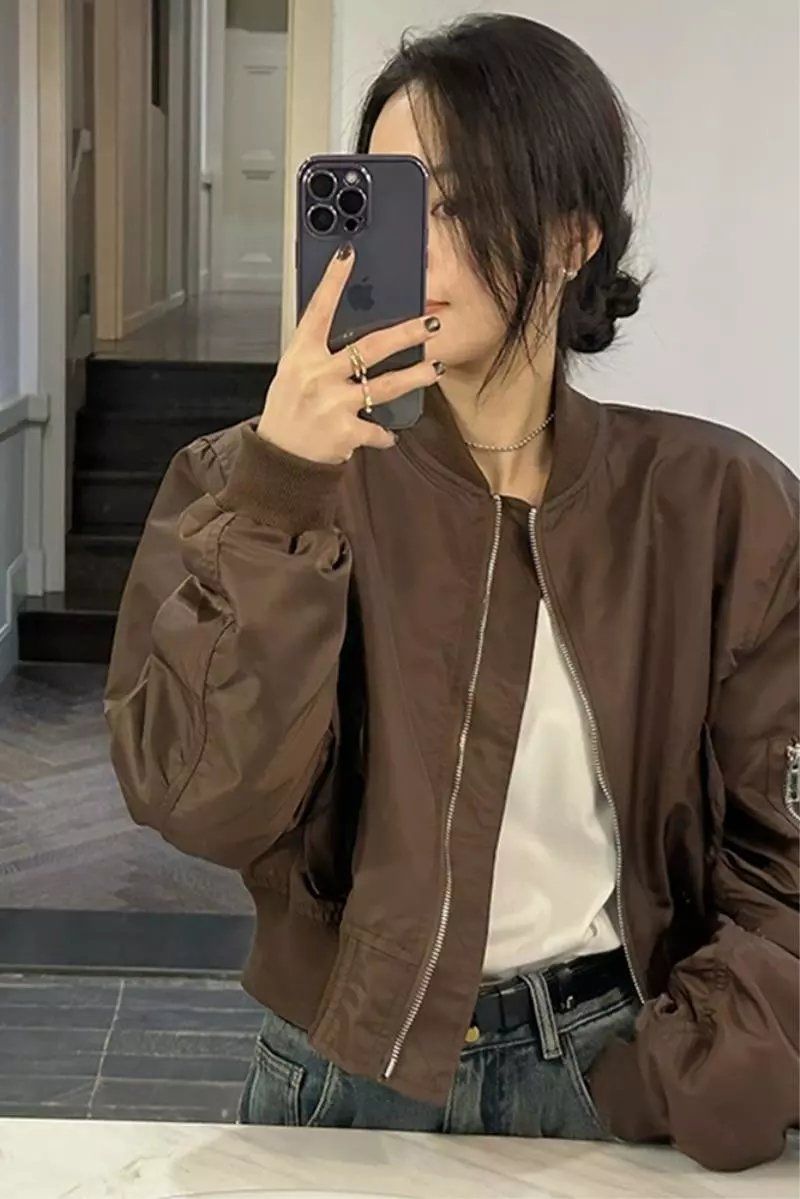 Short Baseball Jacket For Women In Spring And Autumn