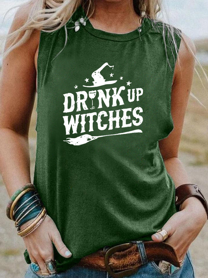 Ærmeløs vest med print, unisex, Halloween