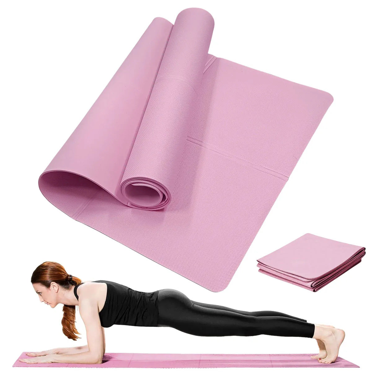 Bærbar yogamåtte til mænd og kvinder til hjemmebrug, lur og dans