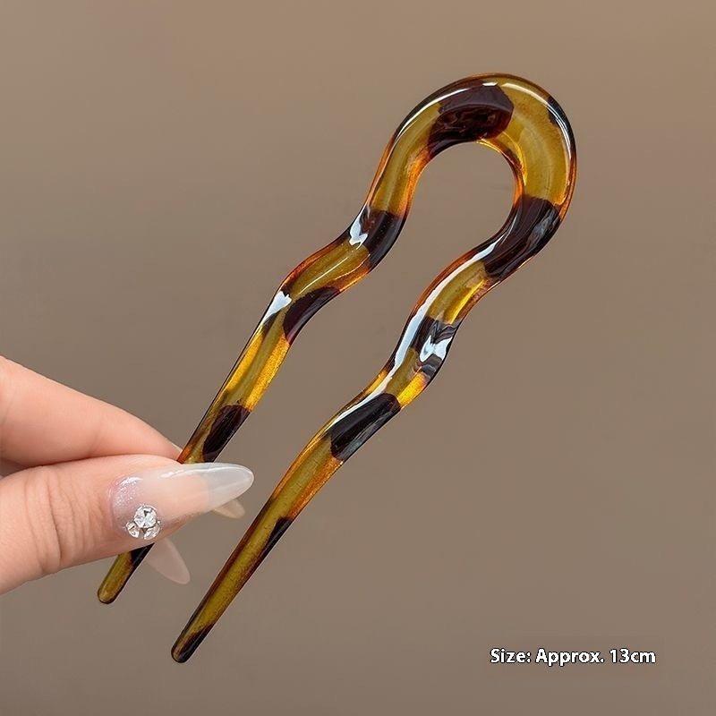 Acrylic Women's Hairpin Back Head Updo Pin