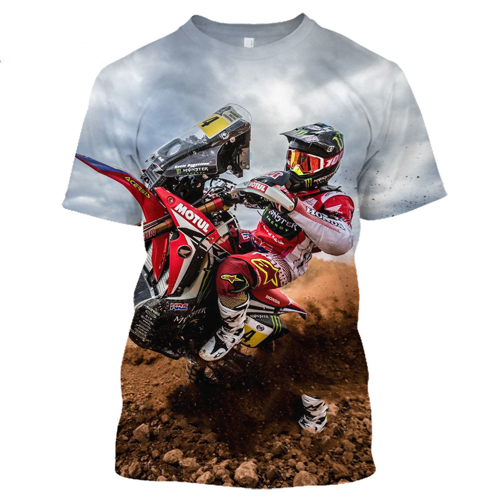 3D Digital Printing Men's Short Sleeve Casual T Shirt