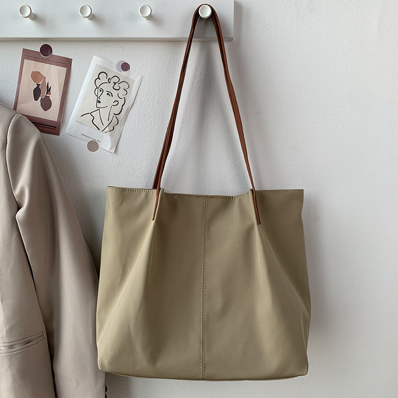 Lærred Dametaske Med Én Skulderrem Japansk-inspireret Kunstnerisk Design