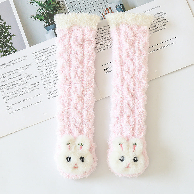 Warm Children Cartoon Doll Knee Socks
