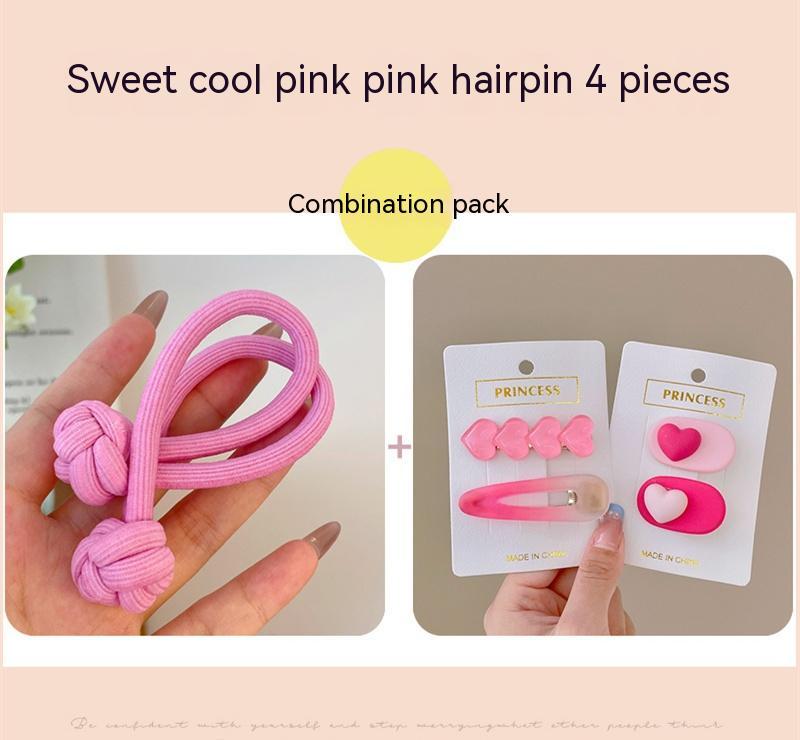 Girls' High-end Hair Band With Rubber Band