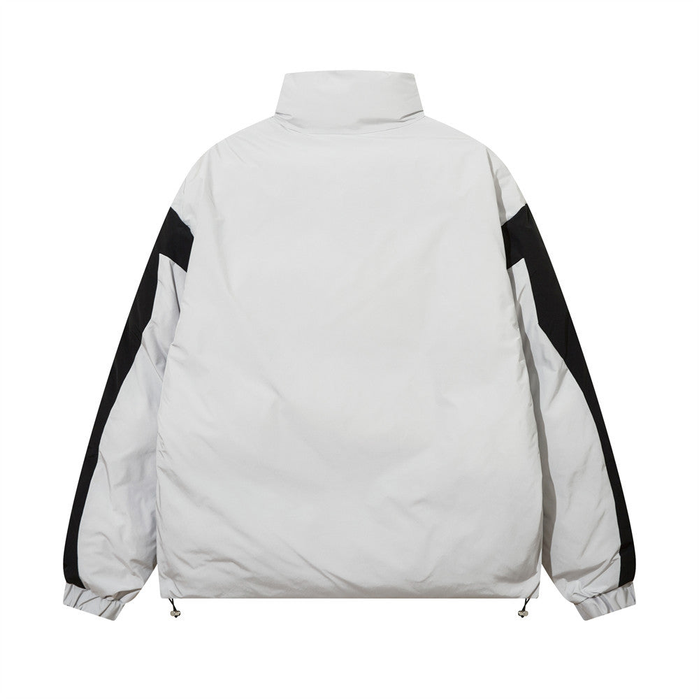 Personalized Five-pointed Star Color Contrast Patchwork Jacket For Men