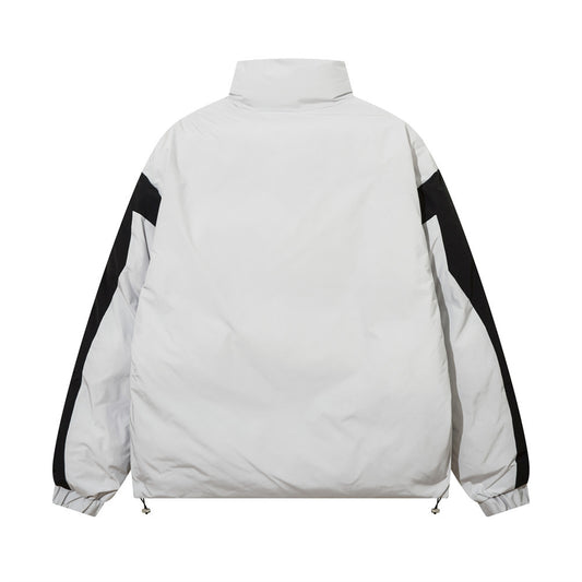 Personalized Five-pointed Star Color Contrast Patchwork Jacket For Men