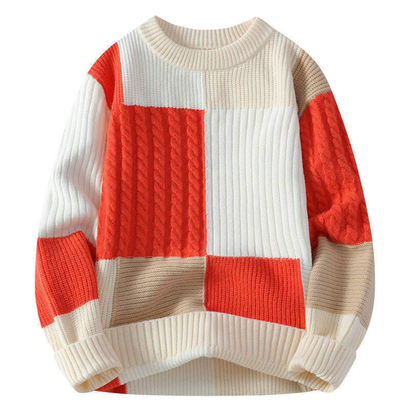 Casual Round-neck Sweater Base Knitwear Large Size Loose