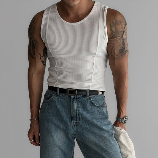 Men's Summer Running Quick-drying Fitness Sleeveless Sports Vest Top
