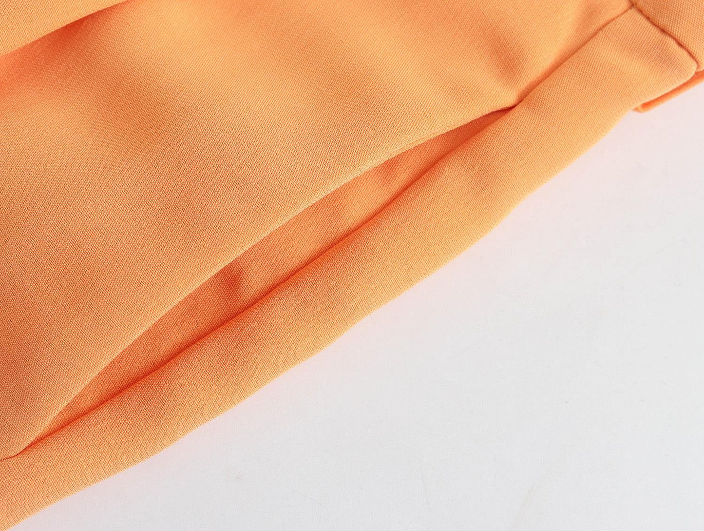 Pleated Suit Pants High Waist Straight Trousers