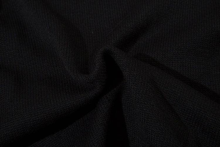 Heavy Industry Ripped Hollow-out Round Neck Sweater Bf Idle Style