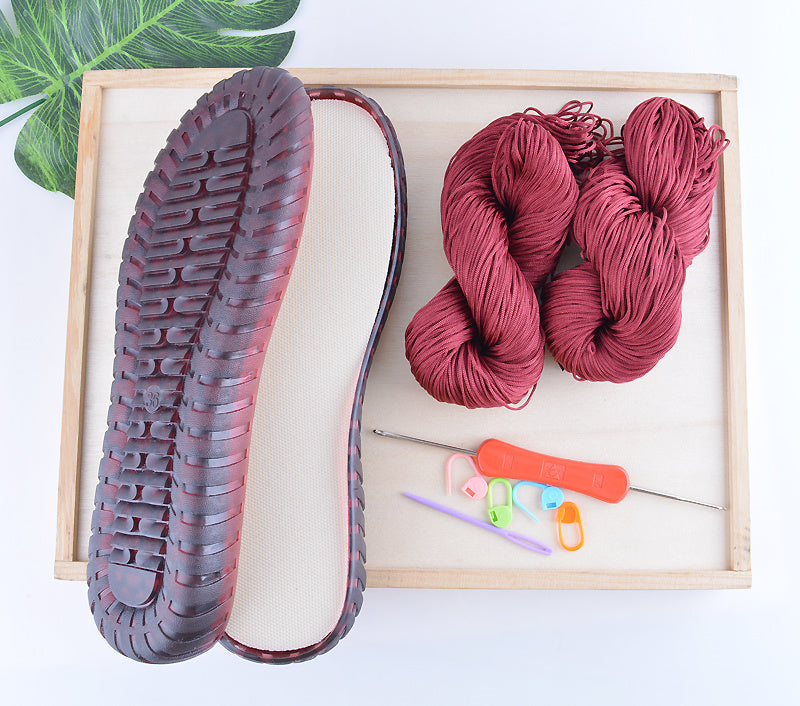 Handwoven Summer Cool Hollow Thread Water Grass Flower Bean Shoes