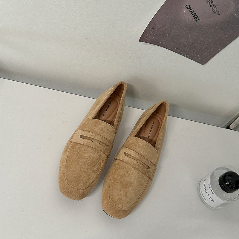 Flade Sko Matte Mode Behagelige Og Skridsikre Slip-on Loafers