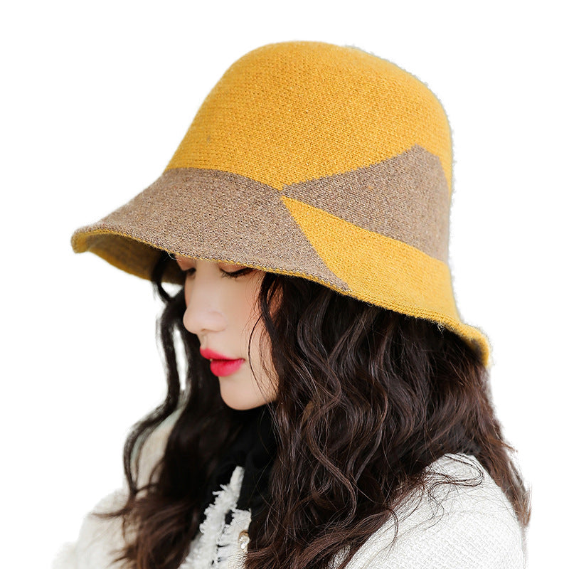Fashion All-match Temperament Wool Fisherman Hat