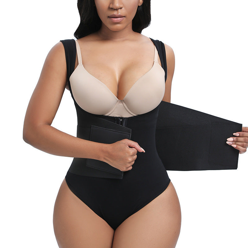 Belly Contracting Sports Waist Seal Breathable Shapewear Fitness Breasted Hip Lifting Corset