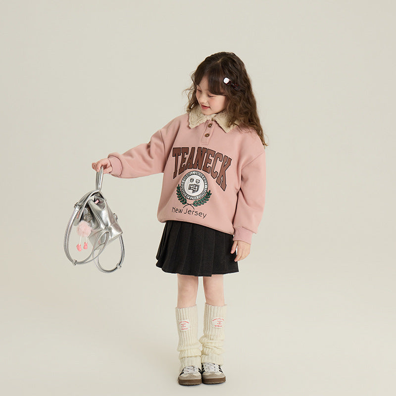 Girls' Pure Color Minimal Versatile Skirt