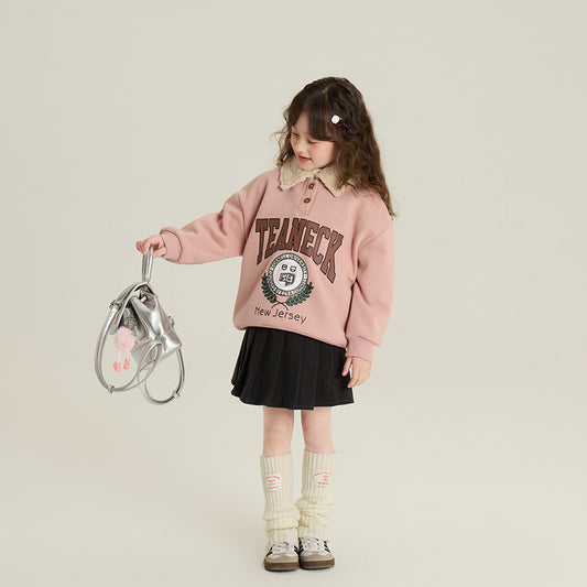 Girls' Pure Color Minimal Versatile Skirt