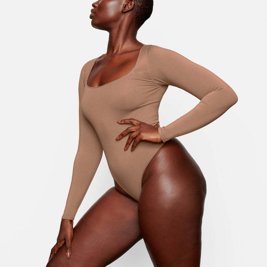 Jumpsuit Women's Long Sleeve Body Shaping Open Crotch Comfortable