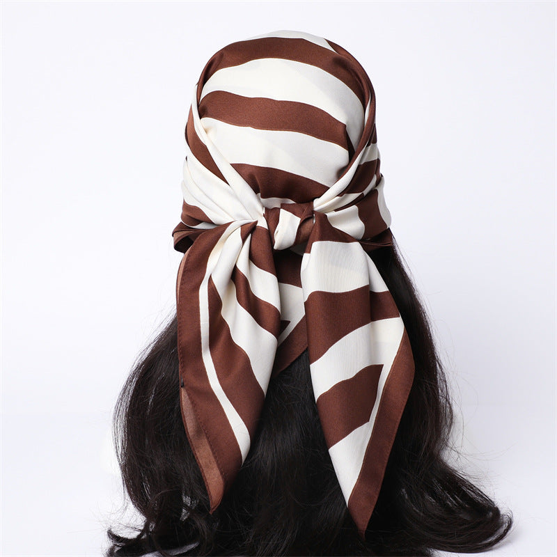 Womens Floral Color-Block Sun-Protective ShawlHijab