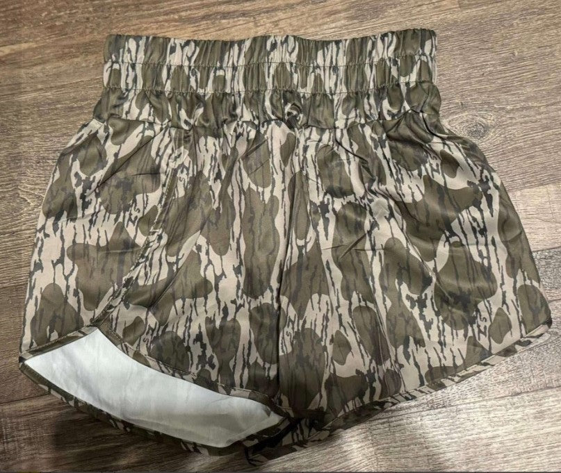 Fashion Women's Elastic Digital Printed Shorts