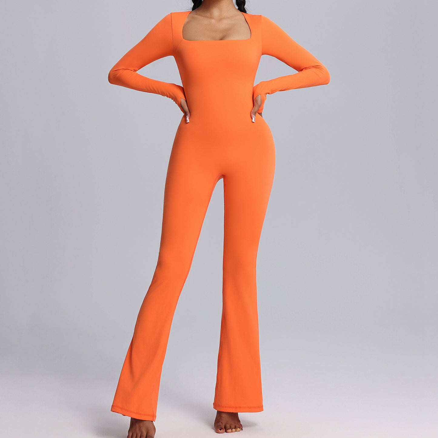 Women's Long Sleeve Yoga Jumpsuit High Elastic Breathability