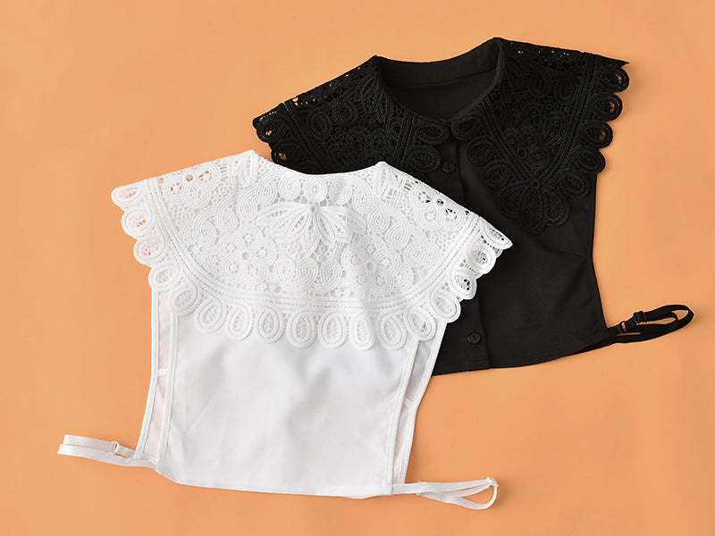 New Product Bust Collar Chiffon Inner Base Sweater