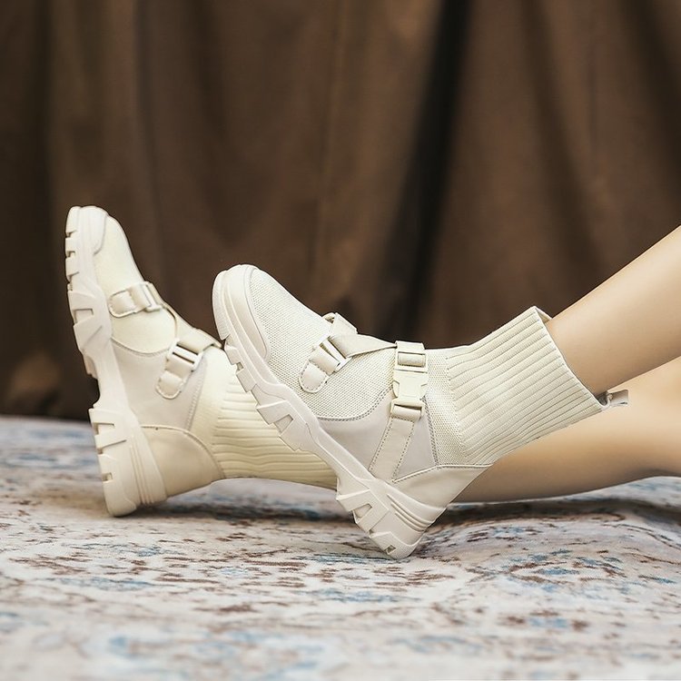 Korean Version Of The Thick-soled Sports Sock Boots Elastic Boots