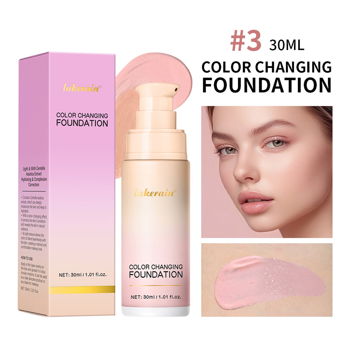 Discoloration Liquid Foundation Concealer Long-lasting Natural
