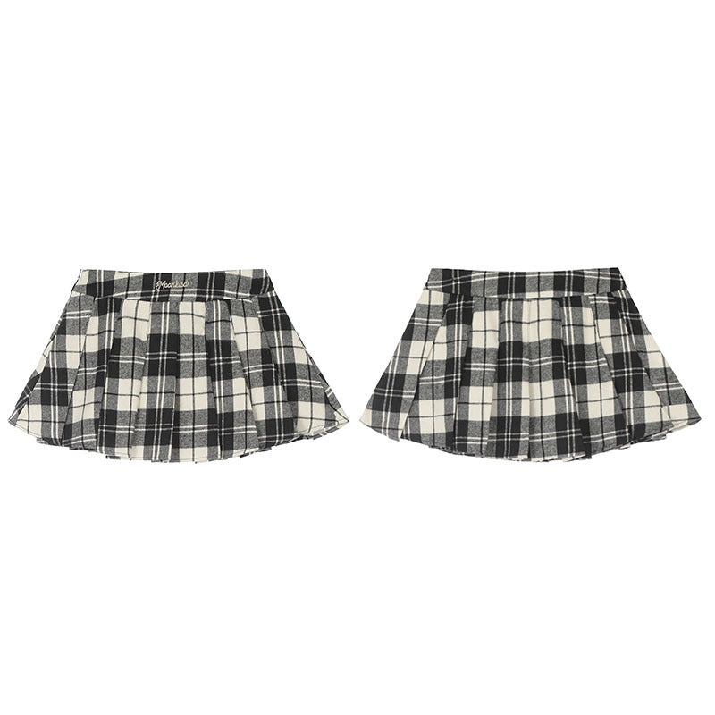 TKPA American Retro Plaid Skirt