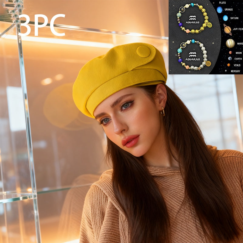 British-style Casual Painter Hat That Is Versatile And Can Show Off Your Face