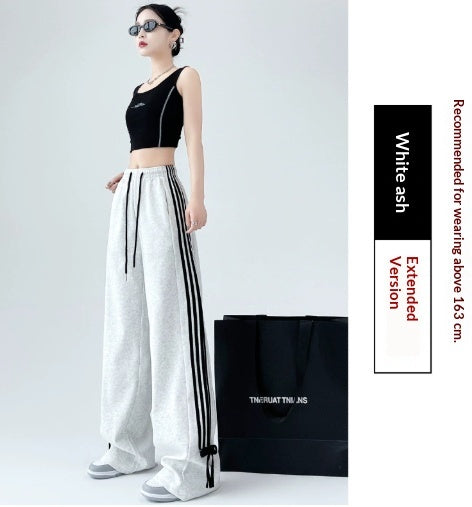 Bow-knot Sweatpants For Women High-waisted And Versatile