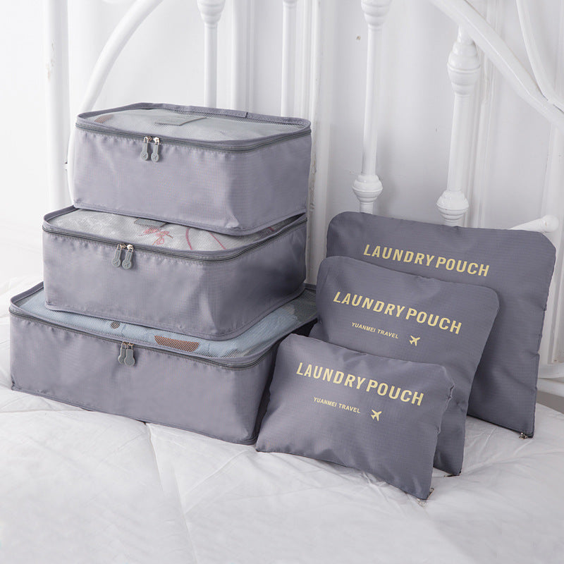 New Korean Clothes Underwear Finishing Storage Bag Multi-function Travel Storage Bag 6-piece Set Custom Six-piece Set