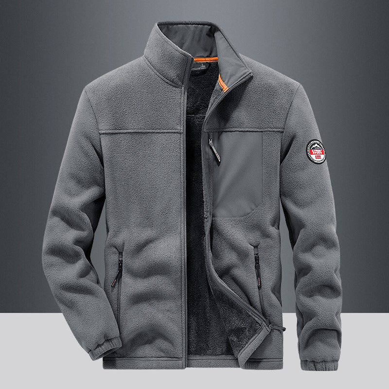 Men's Outdoor Fleece Cardigan Casual Jacket
