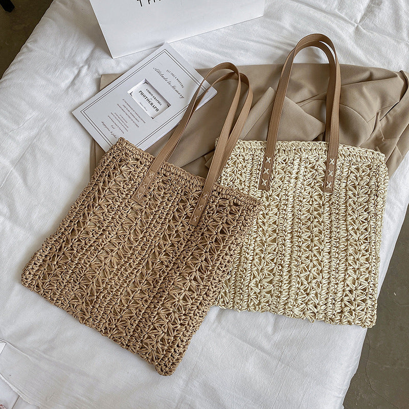 Summer Beach Straw Woven Large-capacity Crossbody Bag