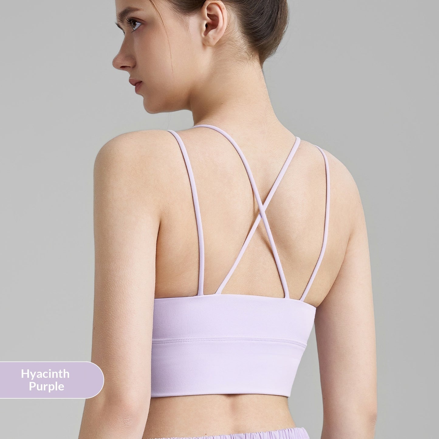 Double-strap Fitness Bra Fixed Cup Naked Feeling Yoga Vest