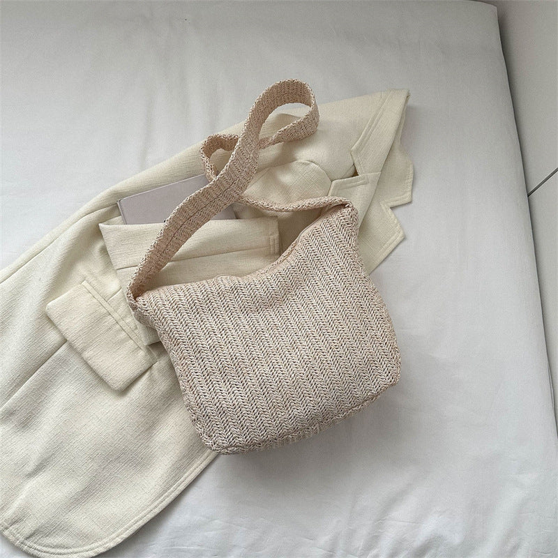 Women's Fashion Straw Large-capacity Woven Crossbody Bag