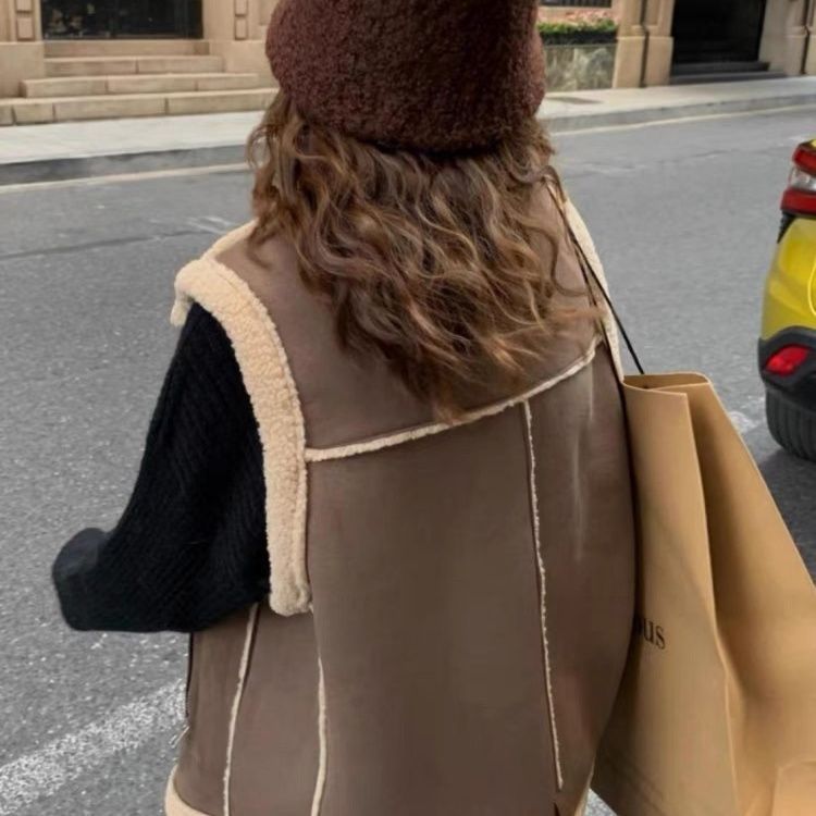 Vest i berberfleece i westernstil til motorcykel