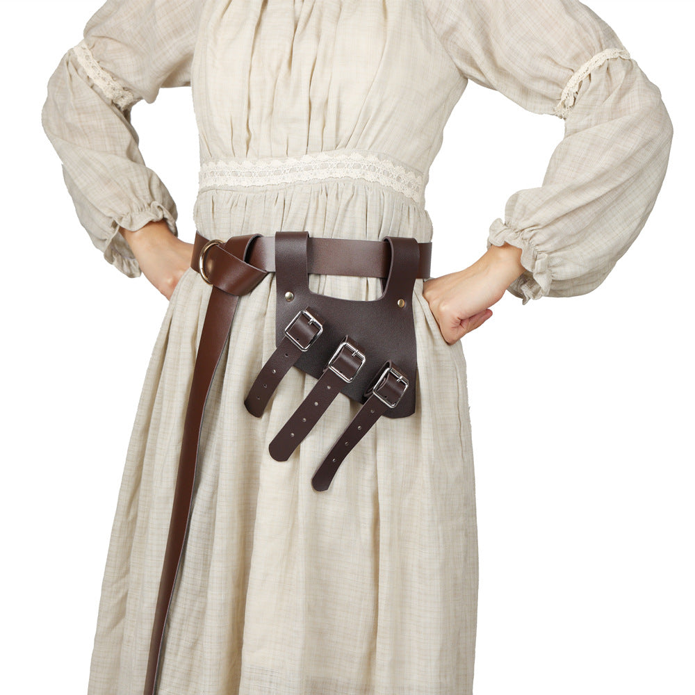 Middelalderlig Viking Pirat Cosplay Ridder Sværdrem Bælte