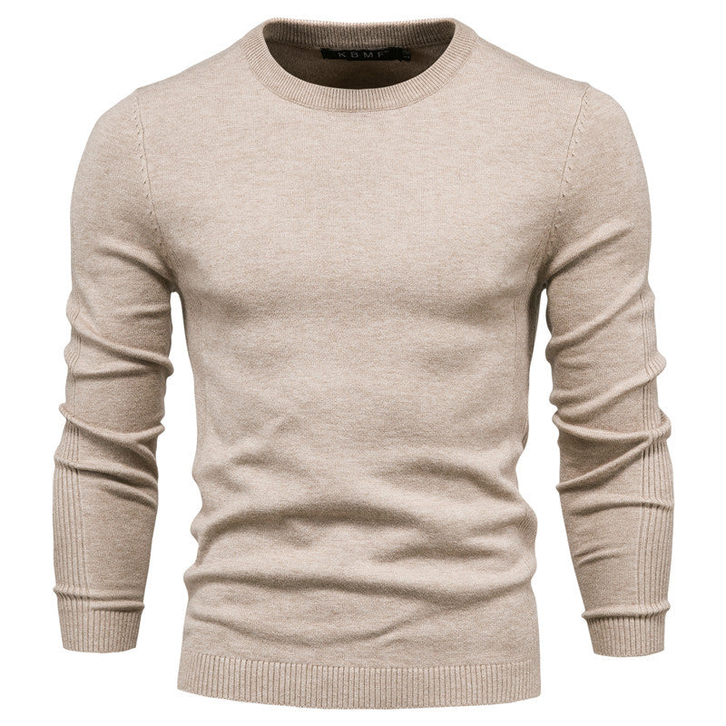 Thickened Sweater Men's Round Neck Slim Fit Men's Sweater Men's Knitwear Top