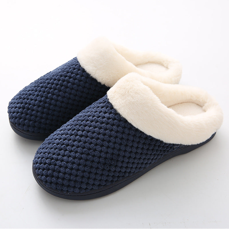 Men And Women Indoor Warm High Elasticity Sponge Slippers