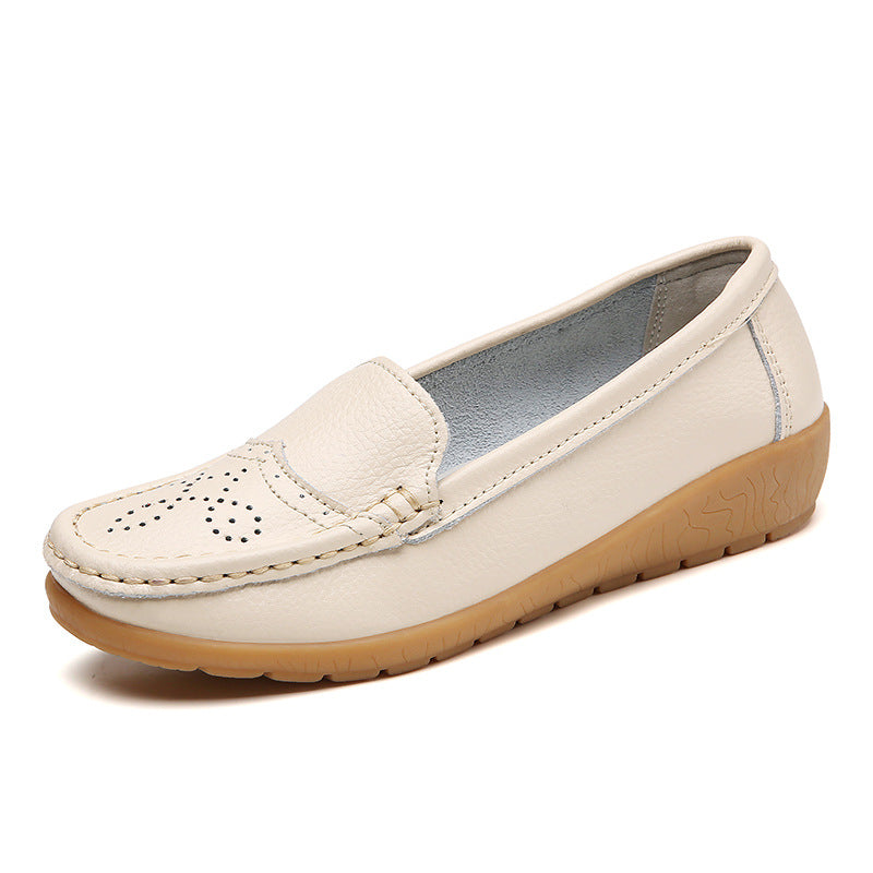 Women's Fashionable Simple Hollow-out Soft Bottom Wedge Hole Shoes