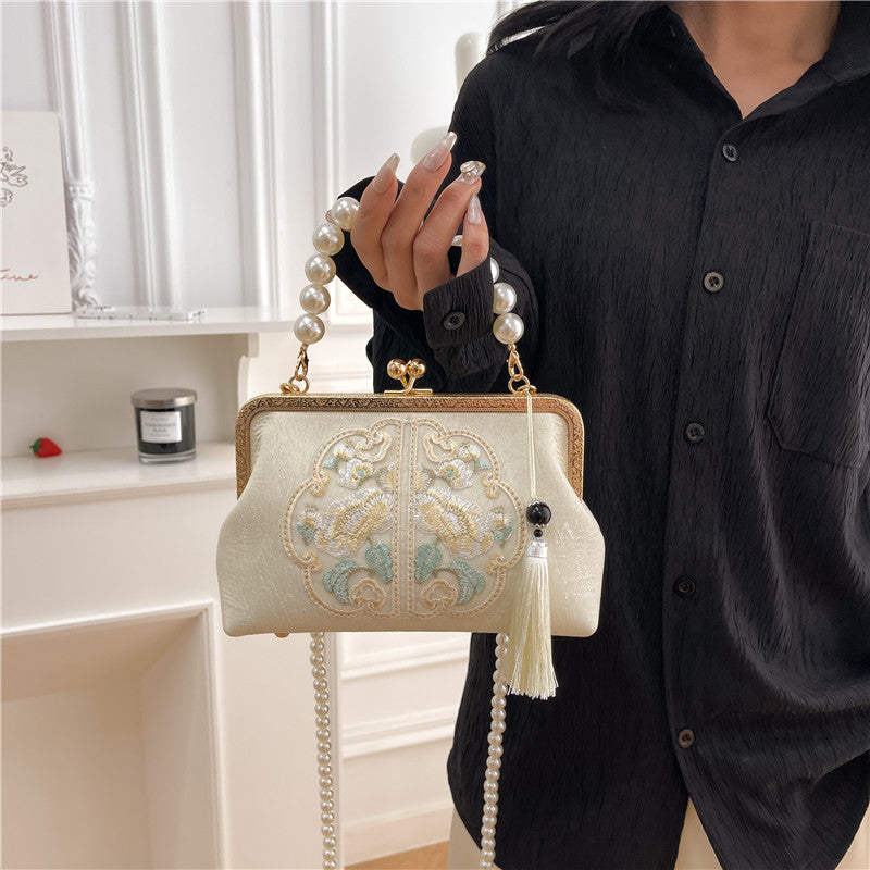 Embroidered Chinese-style Handbag Women's Bag Shoulder And Crossbody