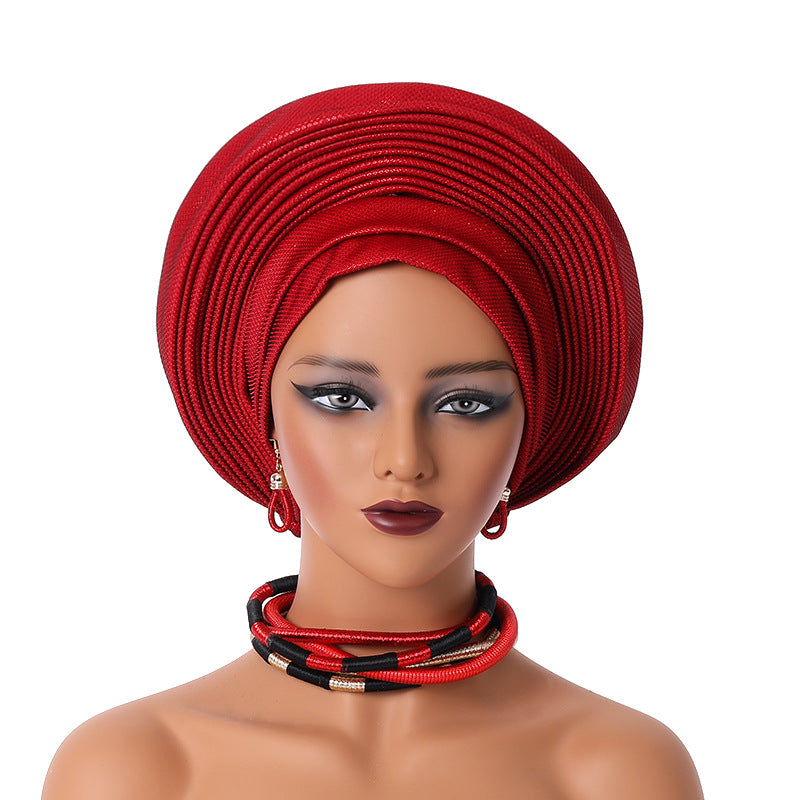 Heavy Industry Bright Silk Laminated Bandage Party Toque
