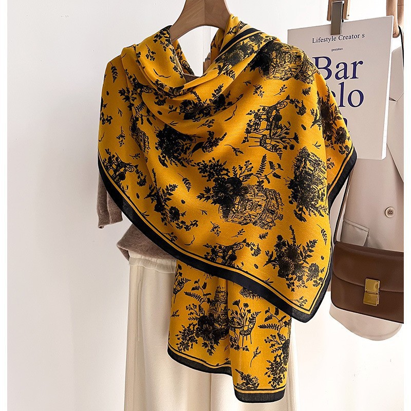 Color Matching Fashion Scarf Scarf Thin Warm Scarf Talma