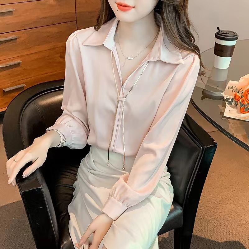 New Stylish Chiffon Blouse For Women Korean Style