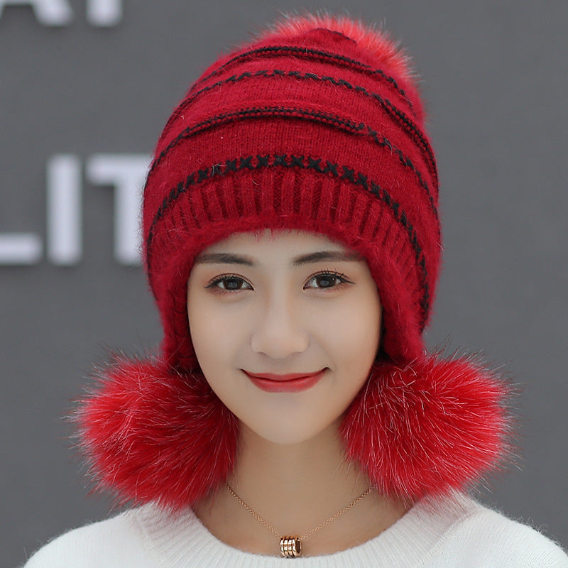 Women's Fashion Thick Warm Wool Knitted Hat