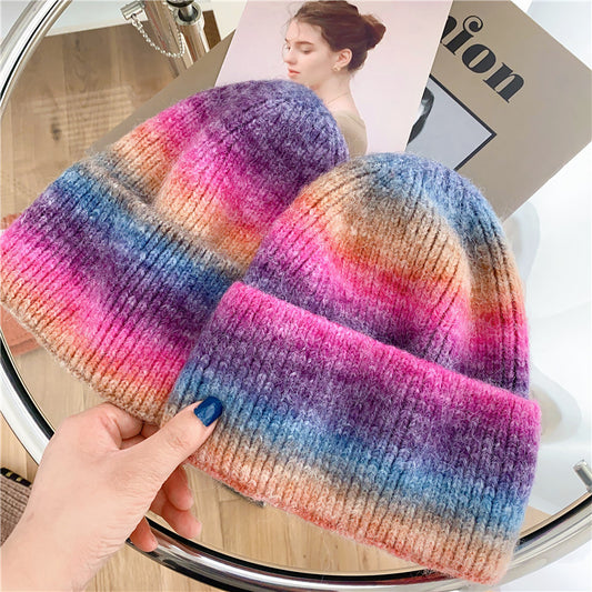 Women's  Knitted Hat With Good Hand Feel In Winter